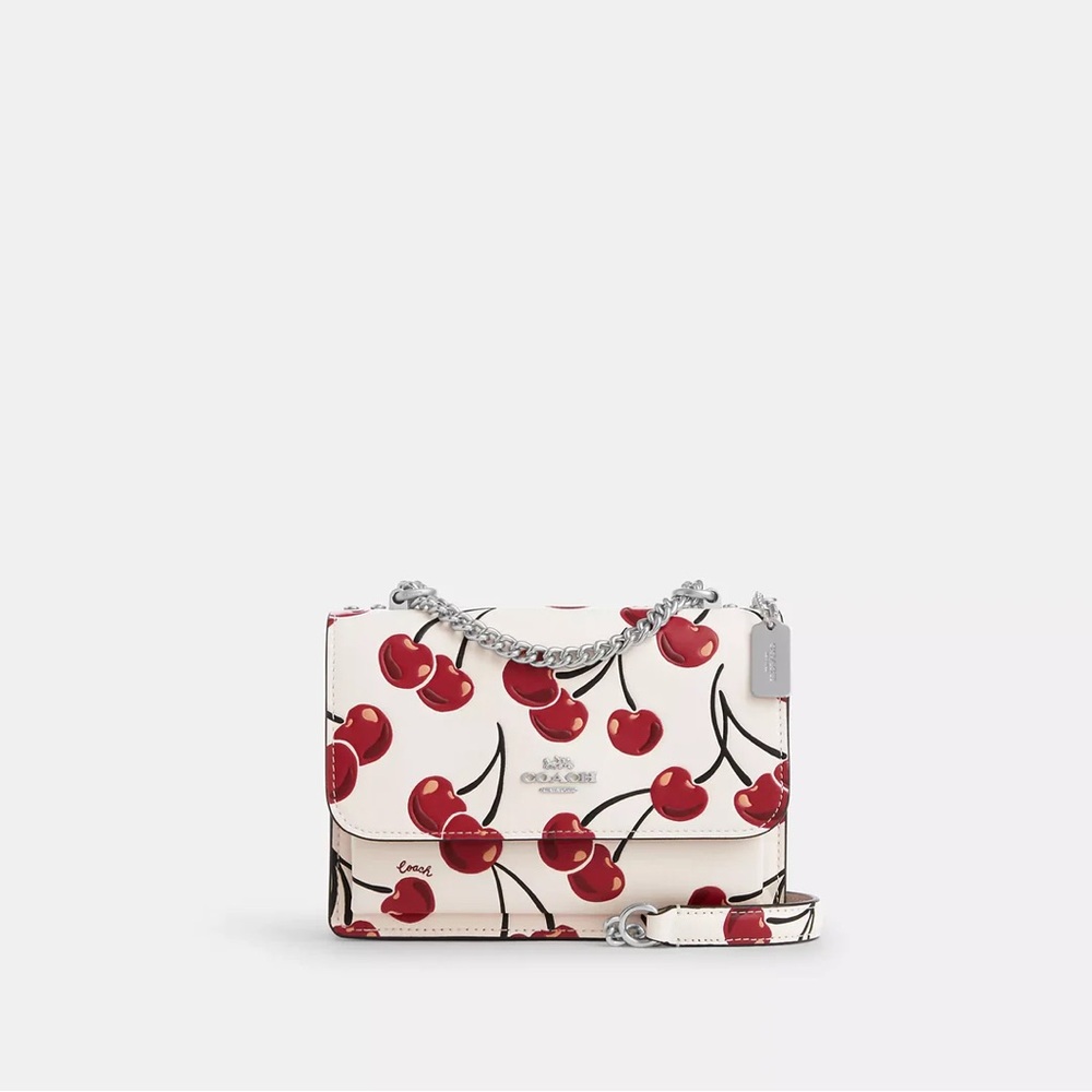 Coach Mini Klare Crossbody Bag & Keychain - Cherry Print